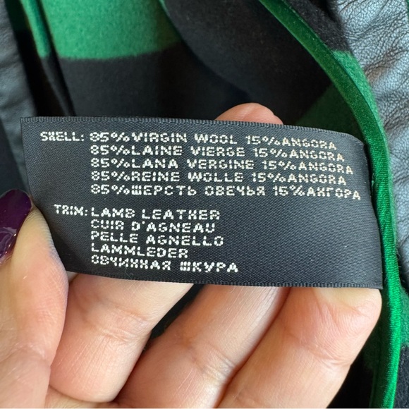 Ralph Lauren | Wool and Leather Coat, S - Picture 7 of 10